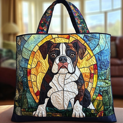 Adorable Bulldog Quilted Tote Bag GFTOYC551