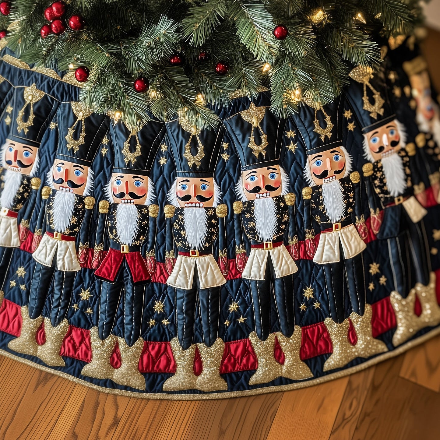 Royal Nutcracker Quilted Tree Skirt GFTOYC567