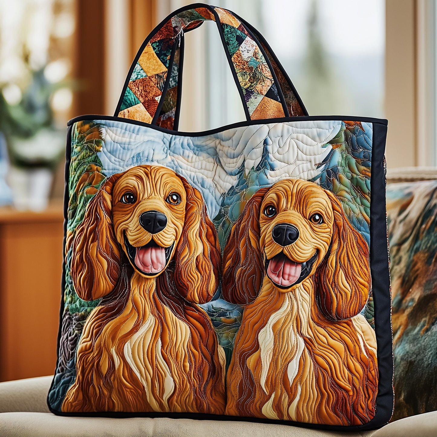 Cocker Spaniel Friends Quilted Tote Bag GFTOYC578