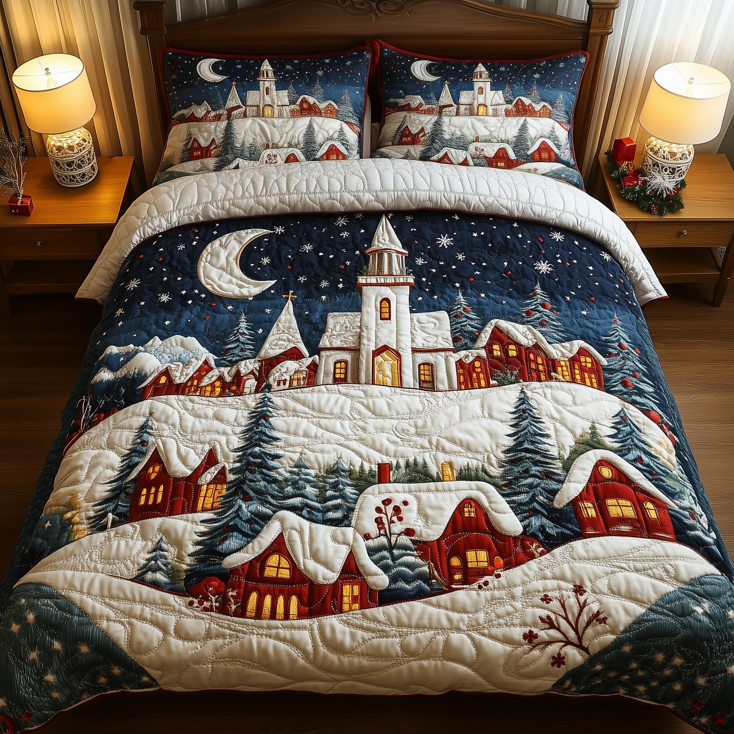 Christmas Village Duvet Cover Set GFTOYC589