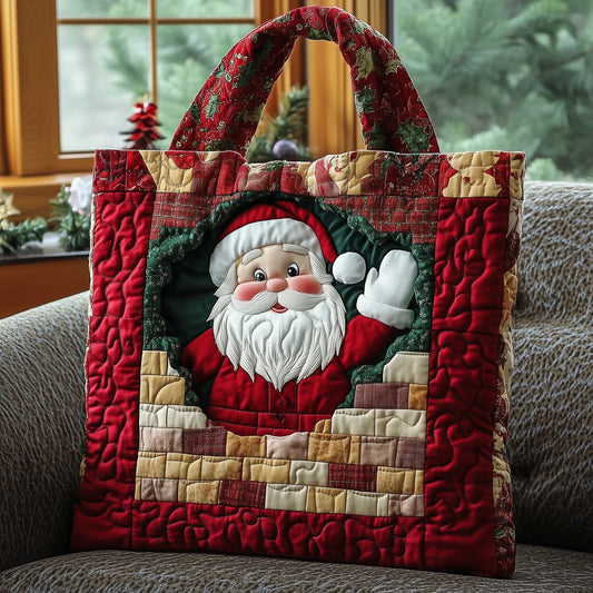 Adorable Santa Quilted Tote Bag GFTOYC615