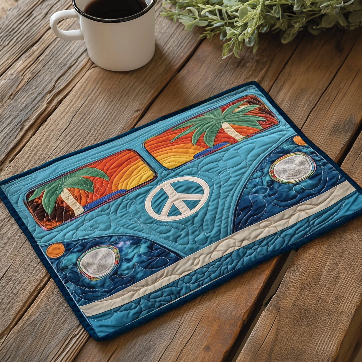 Hippie Van Journey Quilted Place Mat GFTOYC618