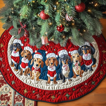 Adorable Dachshund Quilted Tree Skirt GFTOYC624