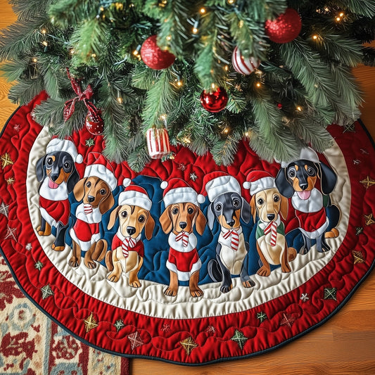 Adorable Dachshund Quilted Tree Skirt GFTOYC624
