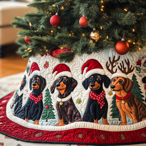Adorable Dachshund Quilted Tree Skirt GFTOYC628