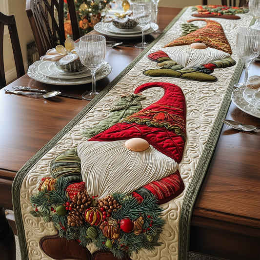 Christmas Gnome Quilted Table Runner GFTOYC647