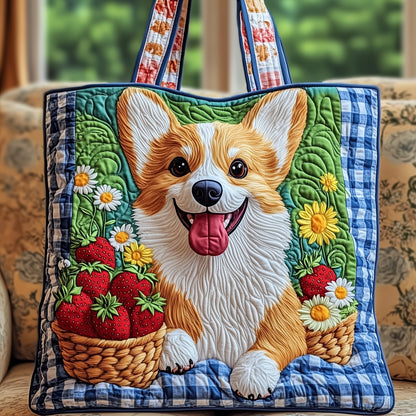 Picnic Corgi Quilted Tote Bag GFTOYC663