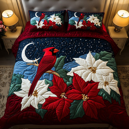 Cardinal Poinsettia Duvet Cover Set GFTOYC684