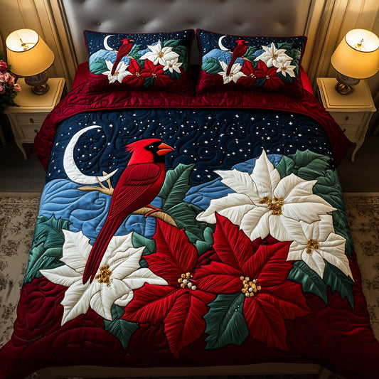 Cardinal Poinsettia Duvet Cover Set GFTOYC684
