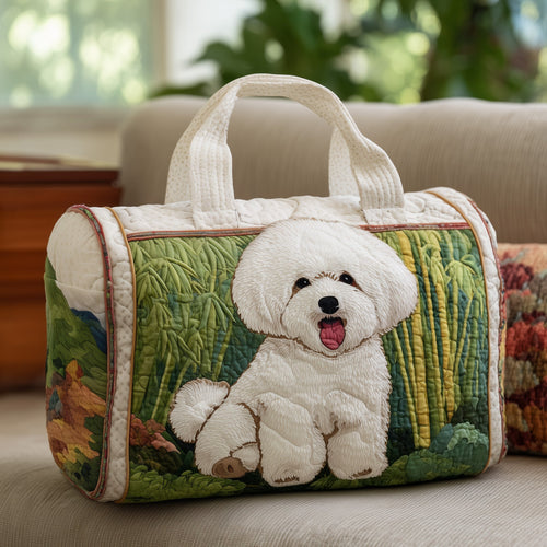 Adorable Bichon Quilted Duffle Bag GFTOYC69