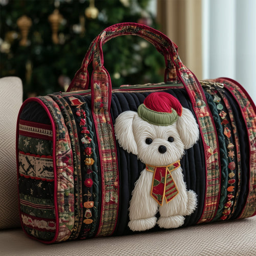 Mystic Bichon Quilted Duffle Bag GFTOYC70