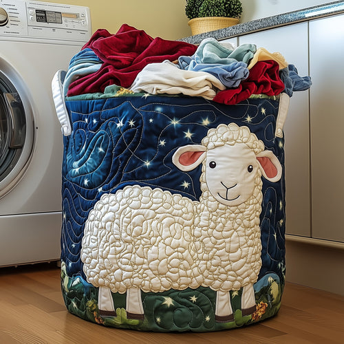 Adorable Sheep Quilted Laundry Basket GFTOYC718