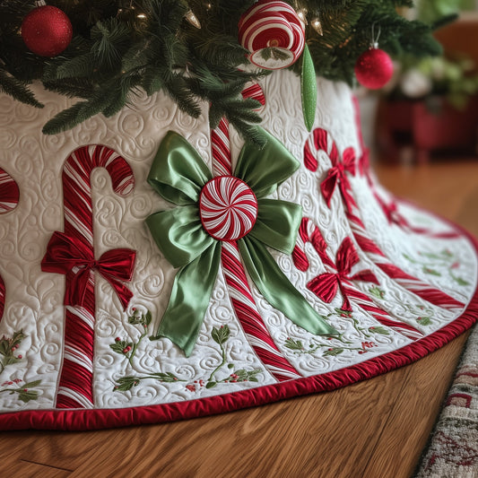 Candy Bow Quilted Tree Skirt GFTOYC722