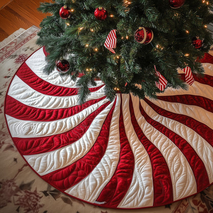 Candy Swirly Quilted Tree Skirt GFTOYC724