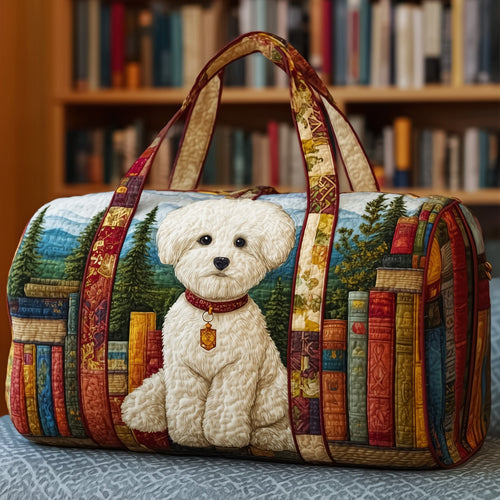 Mystic Bichon Quilted Duffle Bag GFTOYC73