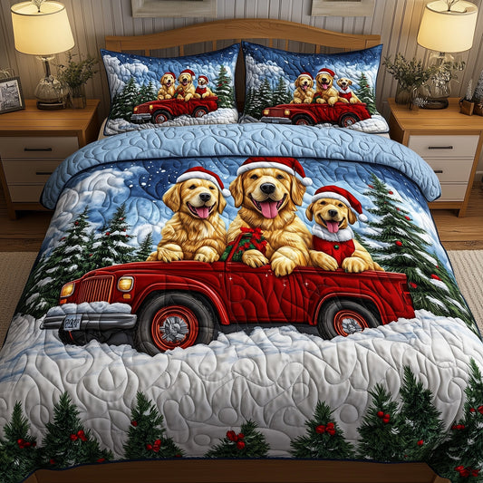 Golden Retriever Truck Duvet Cover Set GFTOYC742