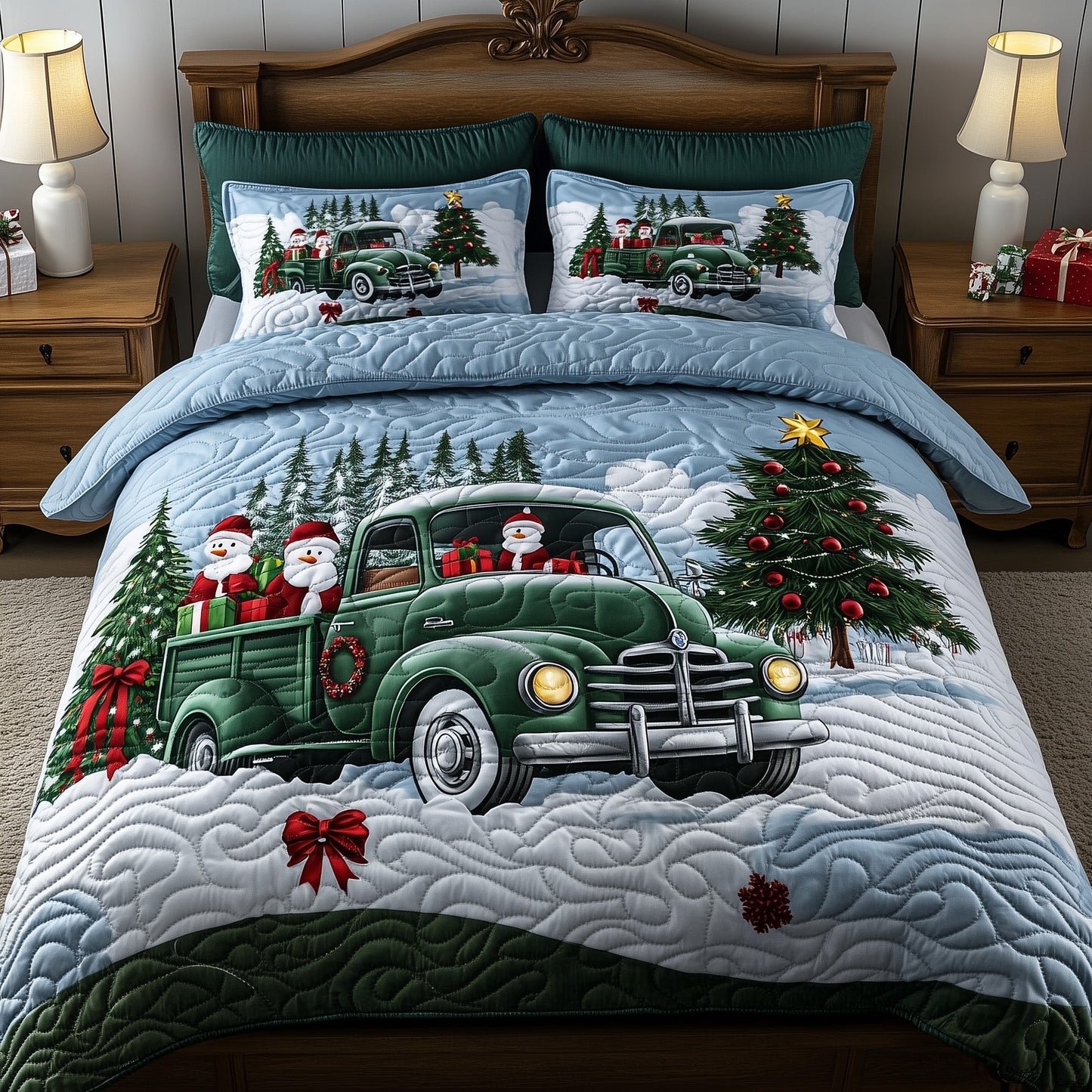 Christmas Truck Duvet Cover Set GFTOYC744