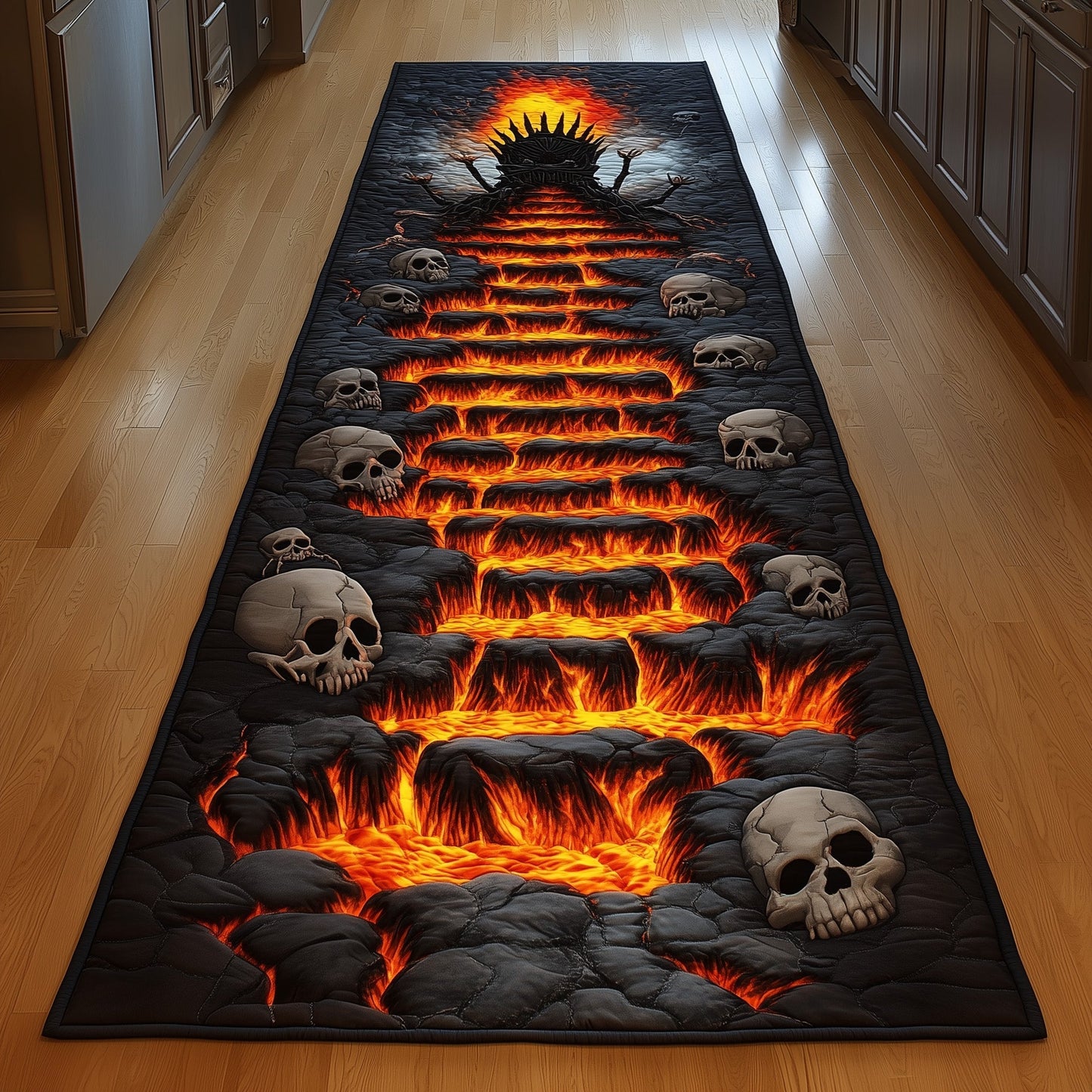 Flaming pathway Runner Rug GFTOYC774