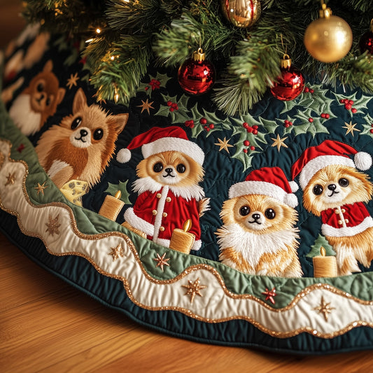 Pomeranian Quilted Tree Skirt GFTOYC780