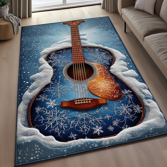 Winter Guitar Area Rug GFTOYC786