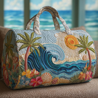 Tropical Beach Quilted Duffle Bag GFTOYC79