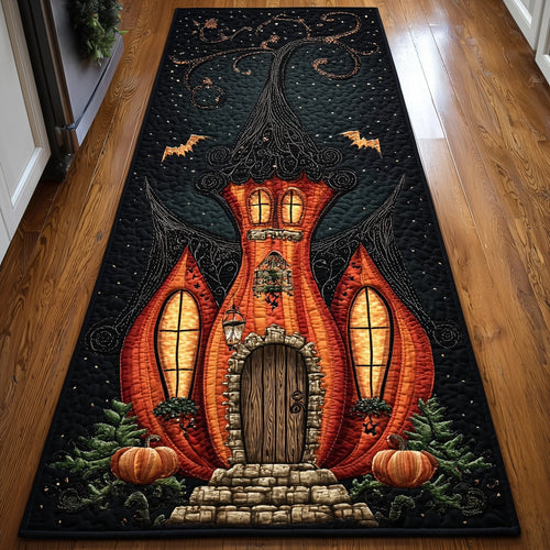 Haunted Pumpkin House Runner Rug GFTOYC809