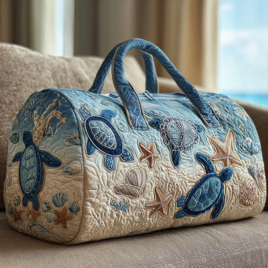 Beach Turtle Quilted Duffle Bag GFTOYC80