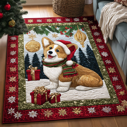Festive Corgi Area Rug GFTOYC844
