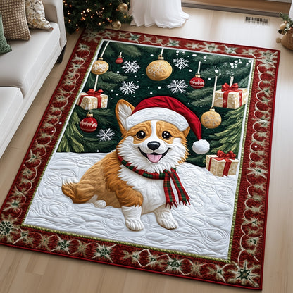 Festive Corgi Area Rug GFTOYC845