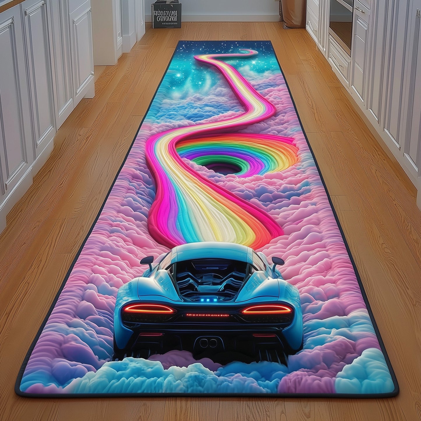 Skyway Racer Rainbow Runner Rug GFTOYC853