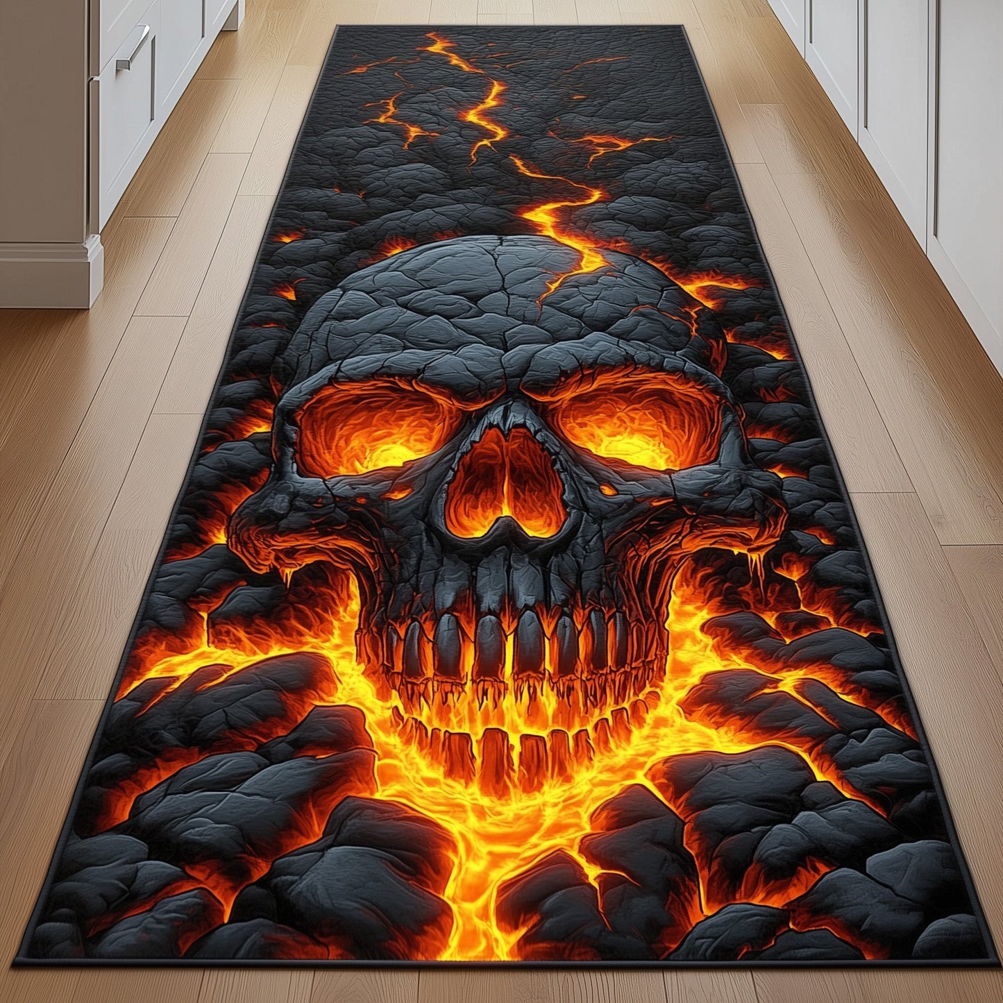 Lava Skull Runner Rug GFTOYC856