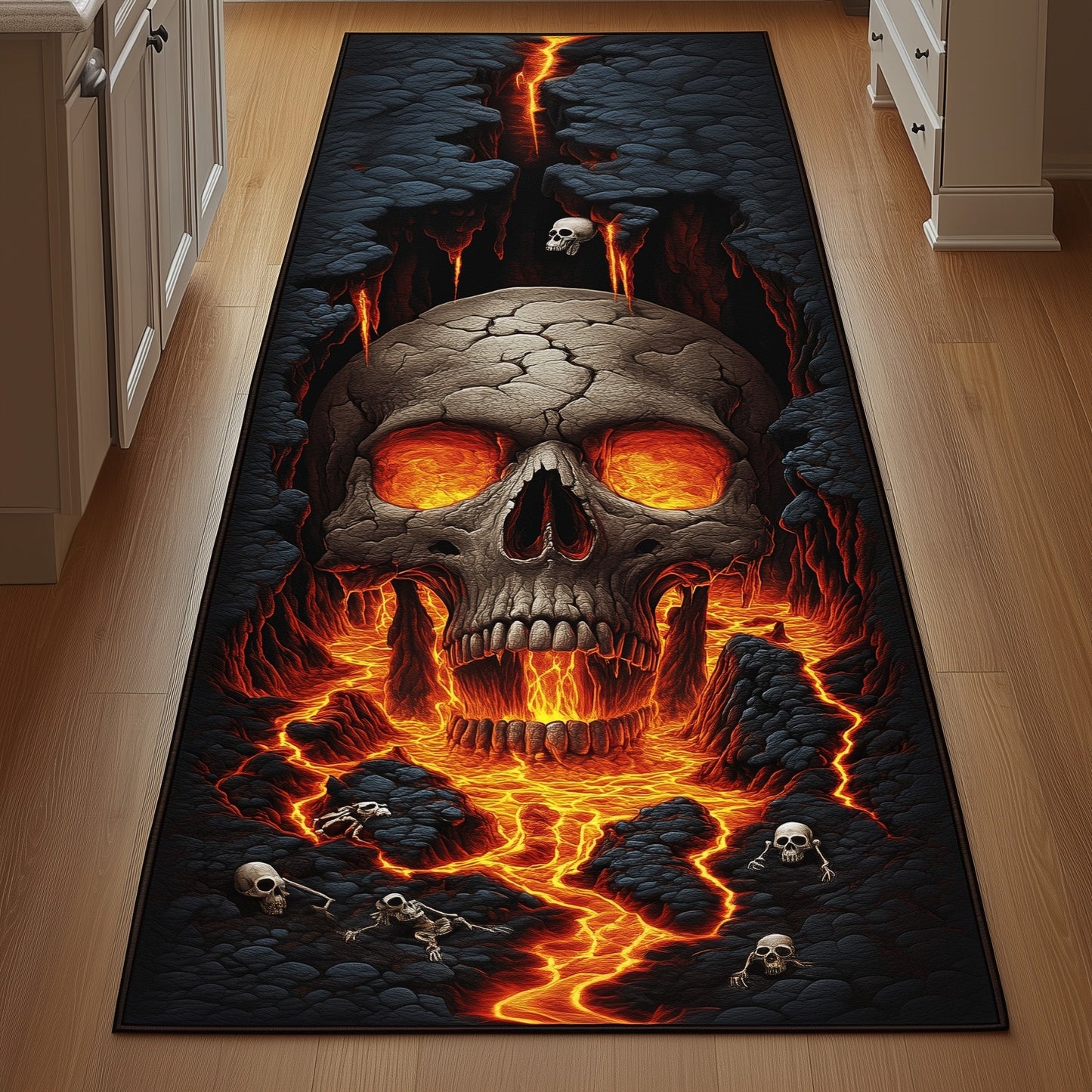 Lava Skull Runner Rug GFTOYC861