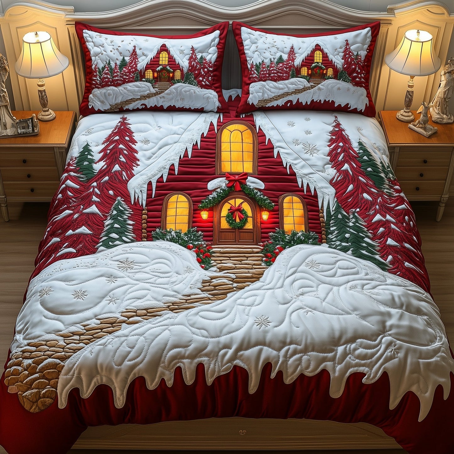 Snowy Lodge Duvet Cover Set GFTOYC863