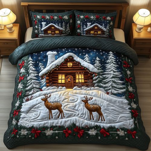 Reindeer Cabin Duvet Cover Set GFTOYC867