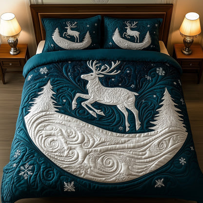 Winter Reindeer Duvet Cover Set GFTOYC869