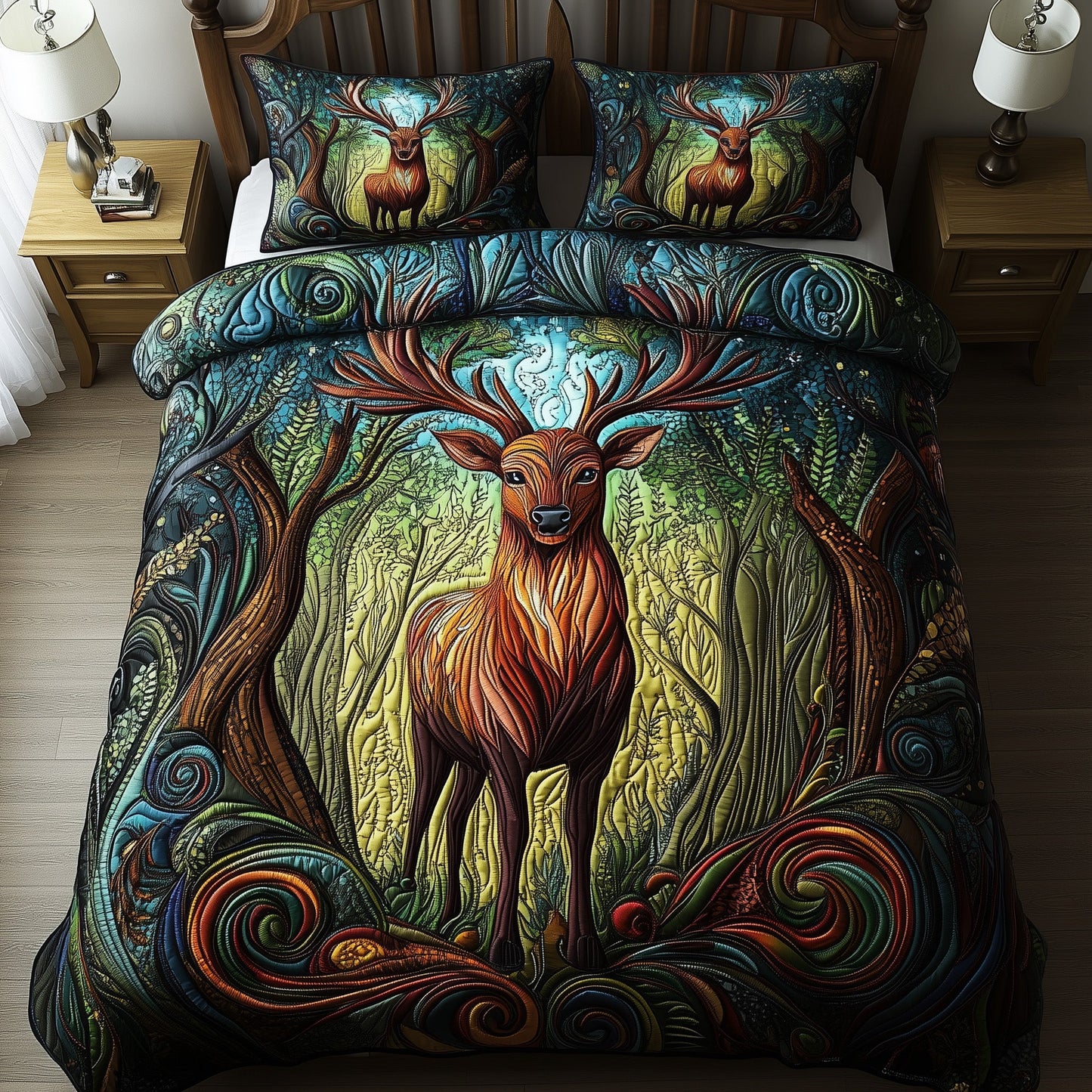 Festive Reindeer Duvet Cover Set GFTOYC873