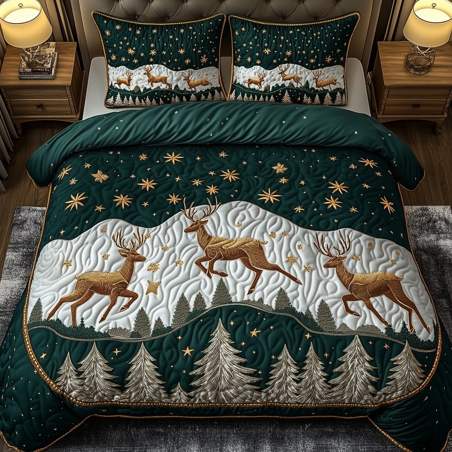 Festive Reindeer Duvet Cover Set GFTOYC874