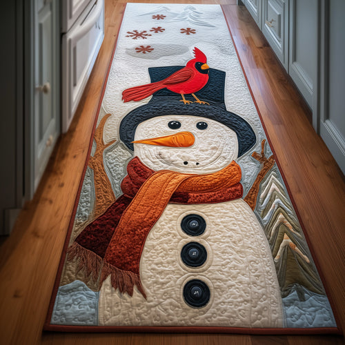 Cardinal Snowman Runner Rug GFTOYC880