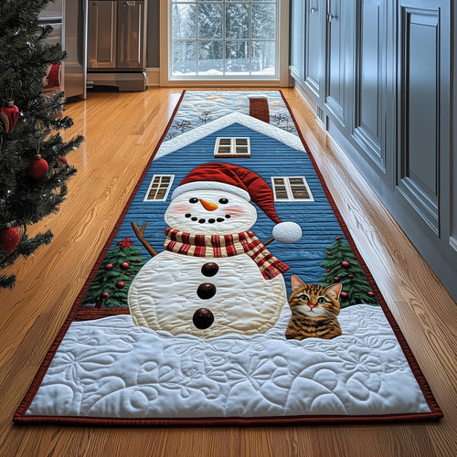 Snowman Kitten Runner Rug GFTOYC881