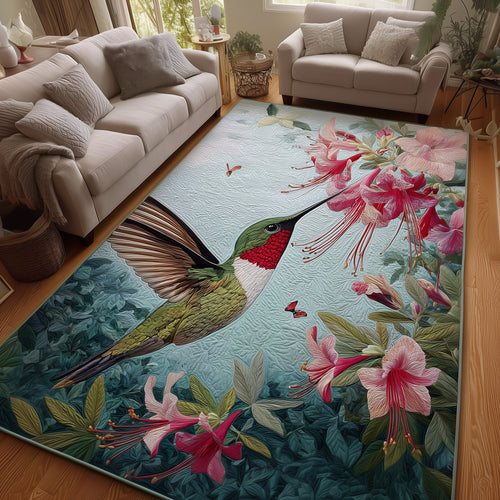 Hibiscus Hummingbird Area Rug GFTOYC912