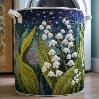 Lily of the Valley Quilted Laundry Basket GFTOYC91