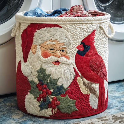 Cardinal Berries Quilted Laundry Basket GFTOYC939