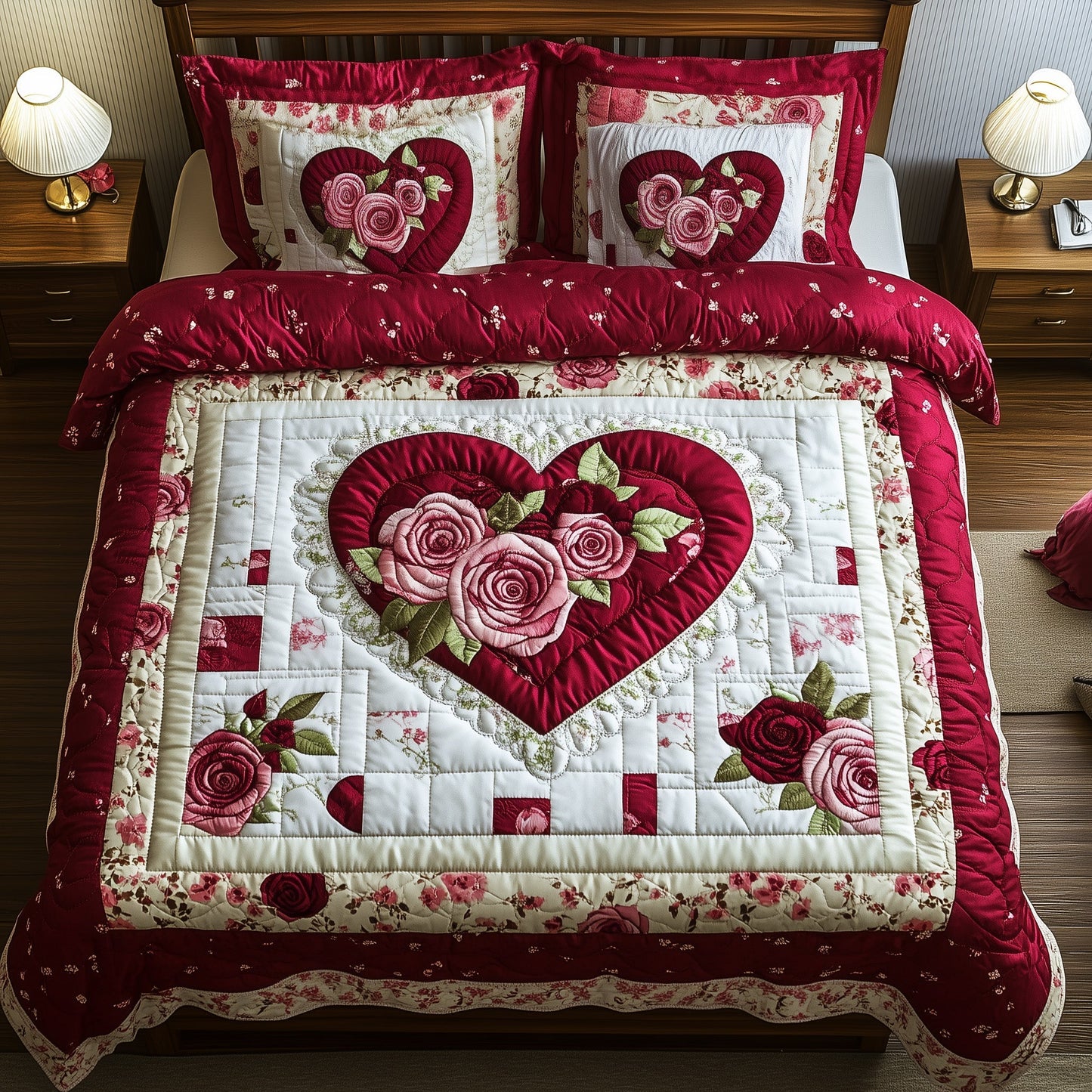 Rose Heart Duvet Cover Set GFTOYC948