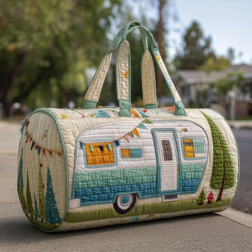 Vintage Camping Trailer Quilted Duffle Bag GFTOYC96
