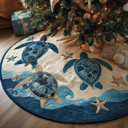Ocean Turtle Quilted Tree Skirt GFTOYC972