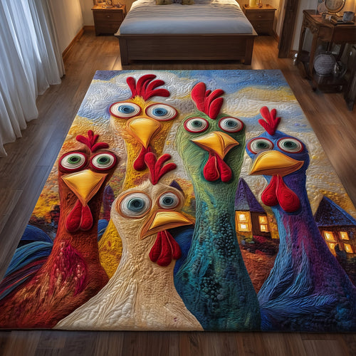 Silly Hens Area Rug GFTOYC978