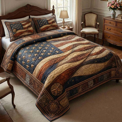 Heritage Patch 3-Piece Quilted Bedding Set GFTOMA9800