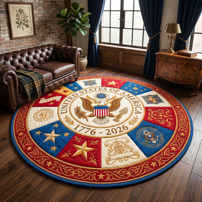 Liberty Eagle Quilted Round Mat GFTOQM4057