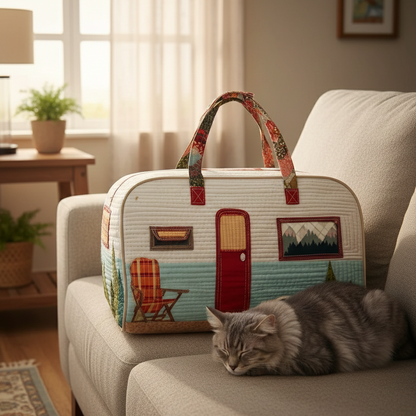 Vintage Camper Quilted Duffle Bag GFTOTP16158