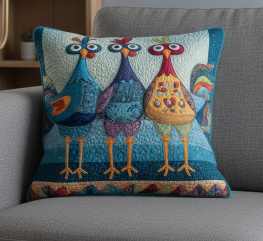 Funky Chicken Quilted Pillow Case GFTOTP14031